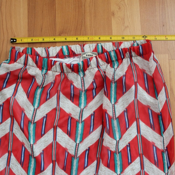 Kirra Maxi Skirt Sz S Aztec Semi-sheer Chevron - Picture 4 of 8